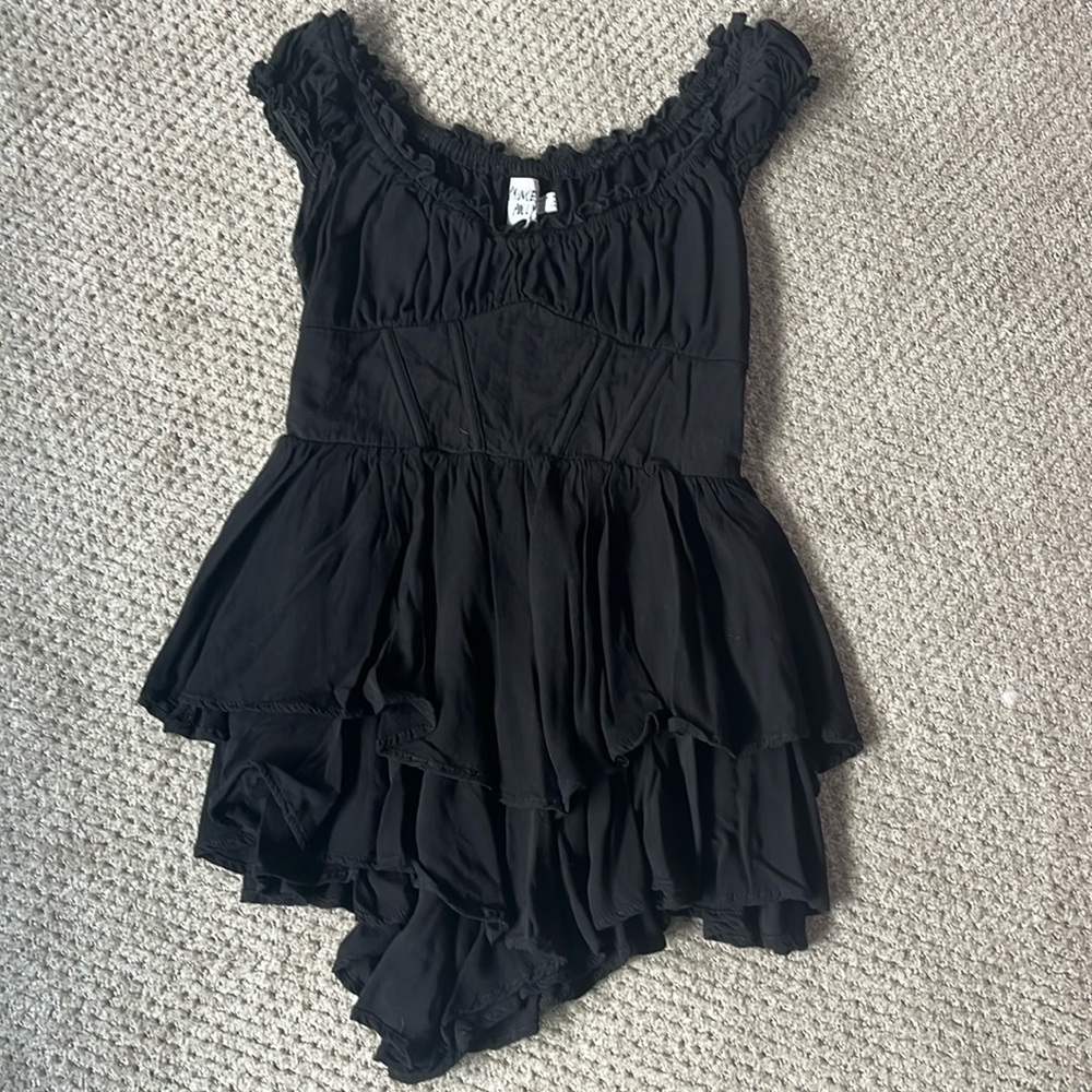 Princess Polly corset pull on smocked romper
